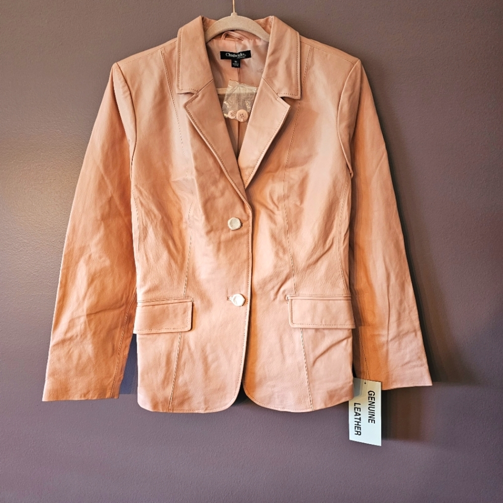Chadwicks of Boston Leather Blazer Jacket